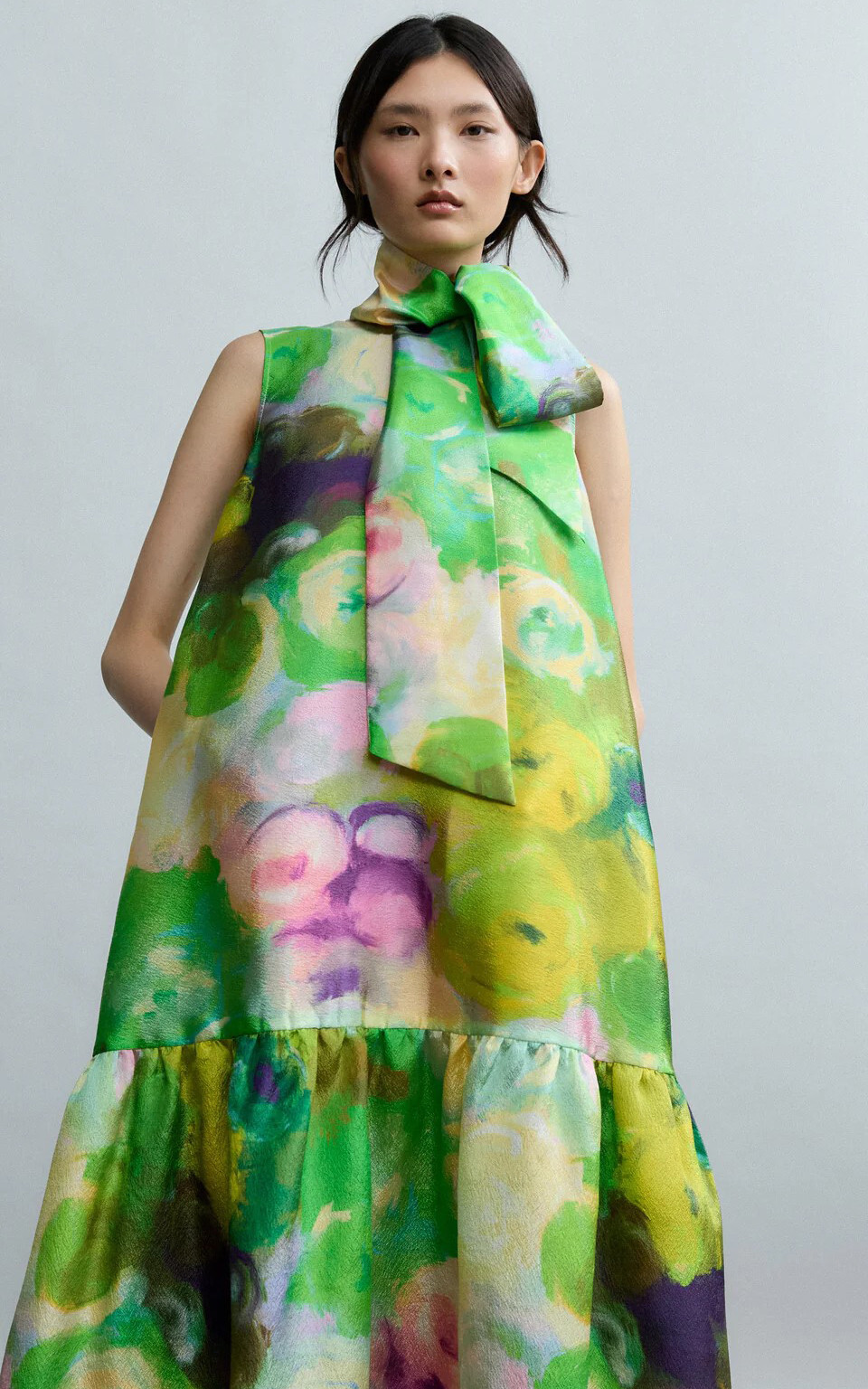 Multi groen Jurk image