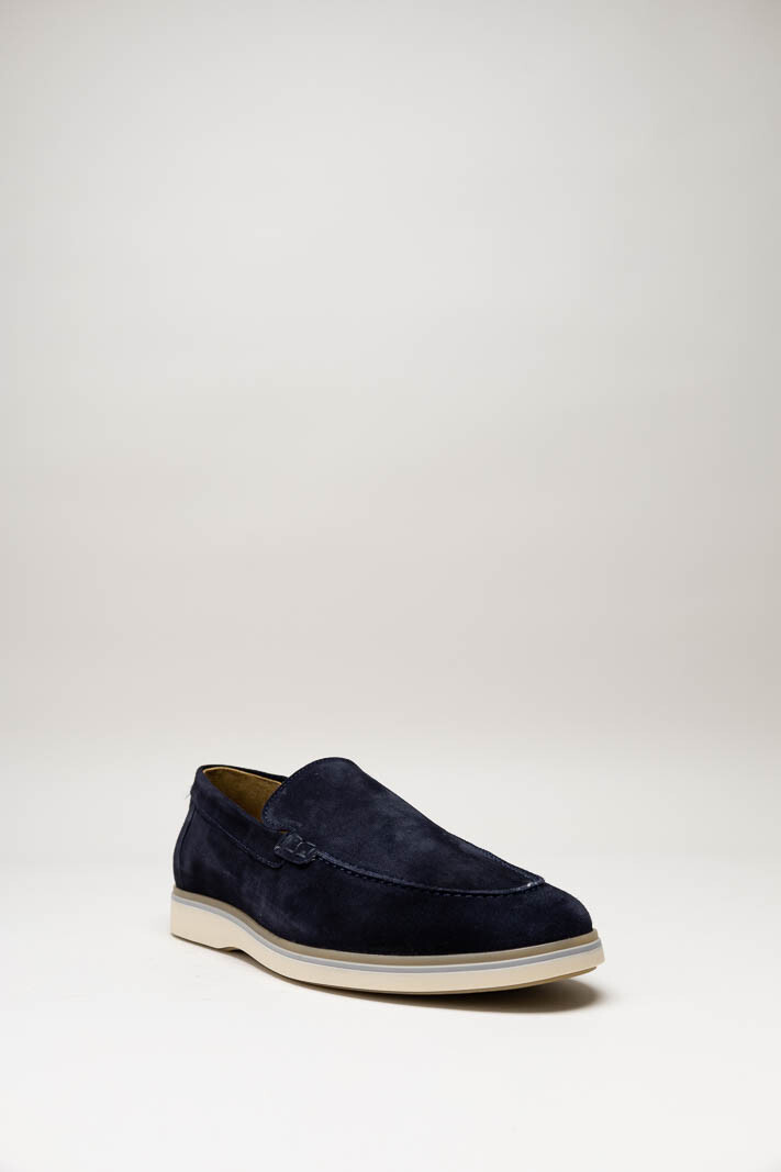 Donkerblauw Mocassin