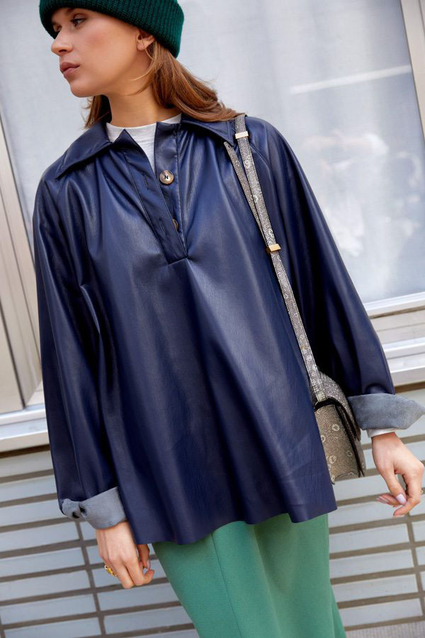 Blauw T-shirt/top