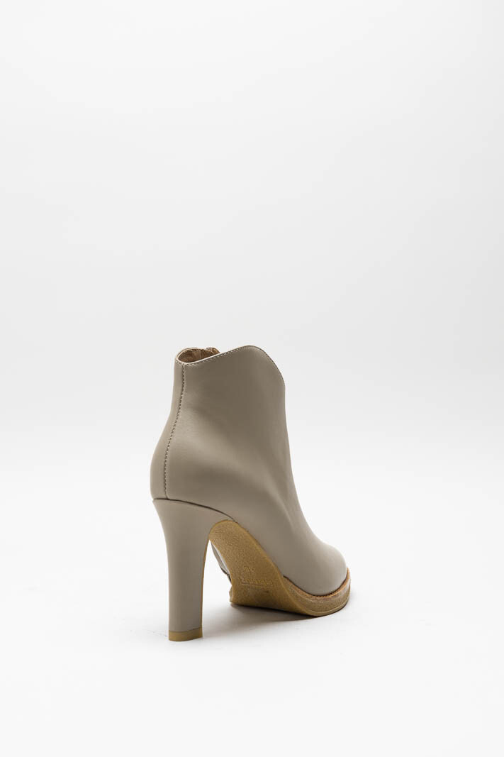 Beige Enkellaars hak image