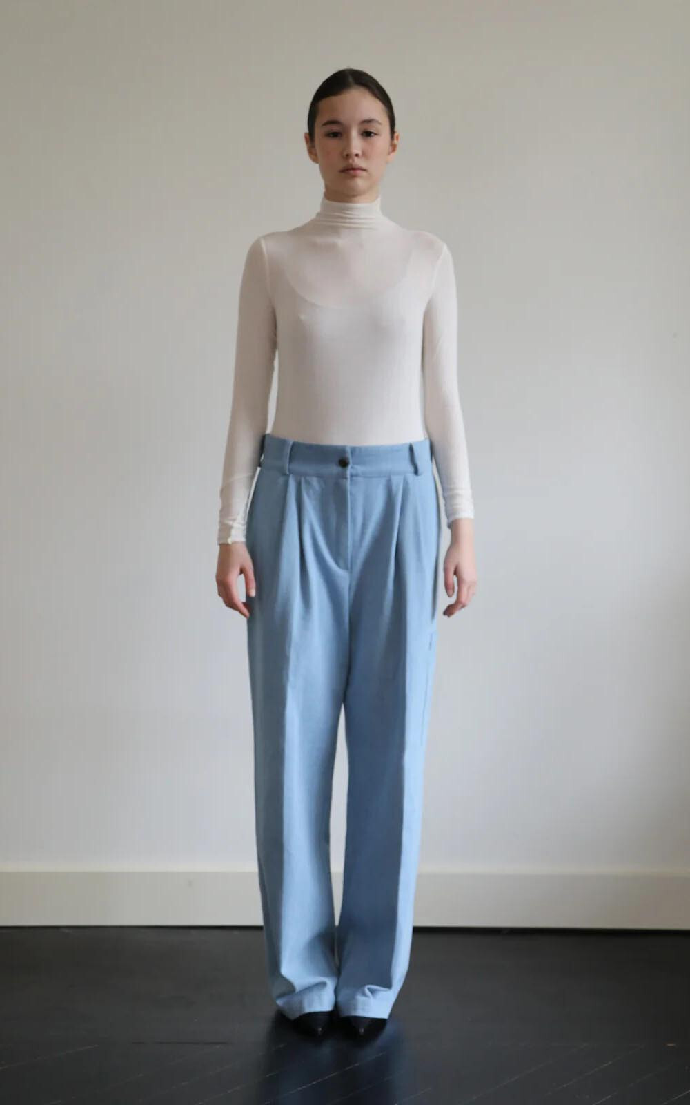 Lichtblauw Broek