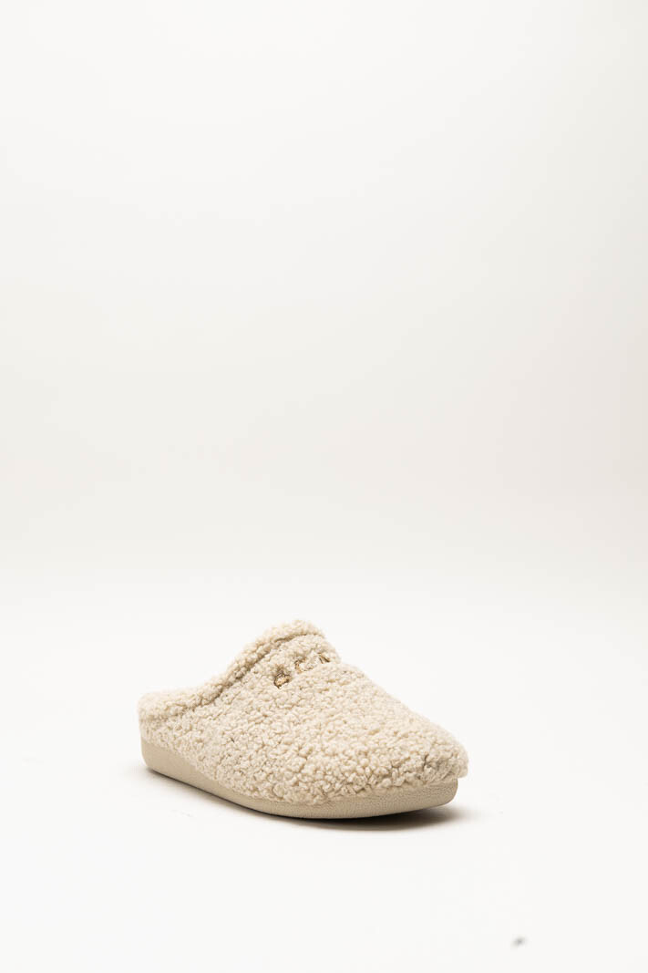 Donkerbeige Pantoffel