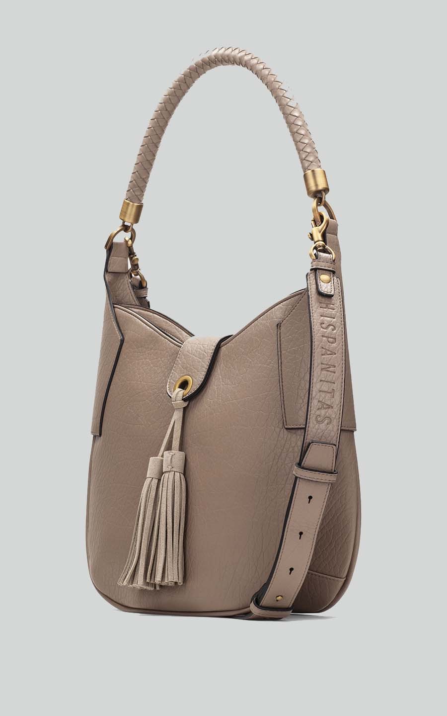 Taupe Schoudertas
