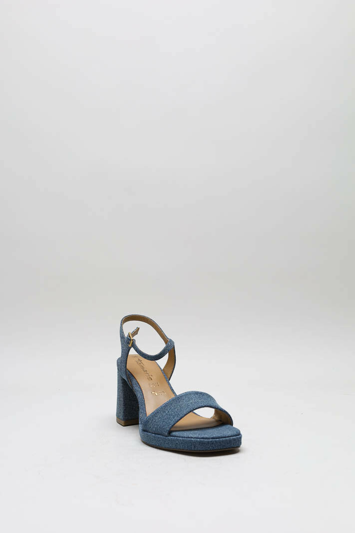 Blauw Sandaal hak