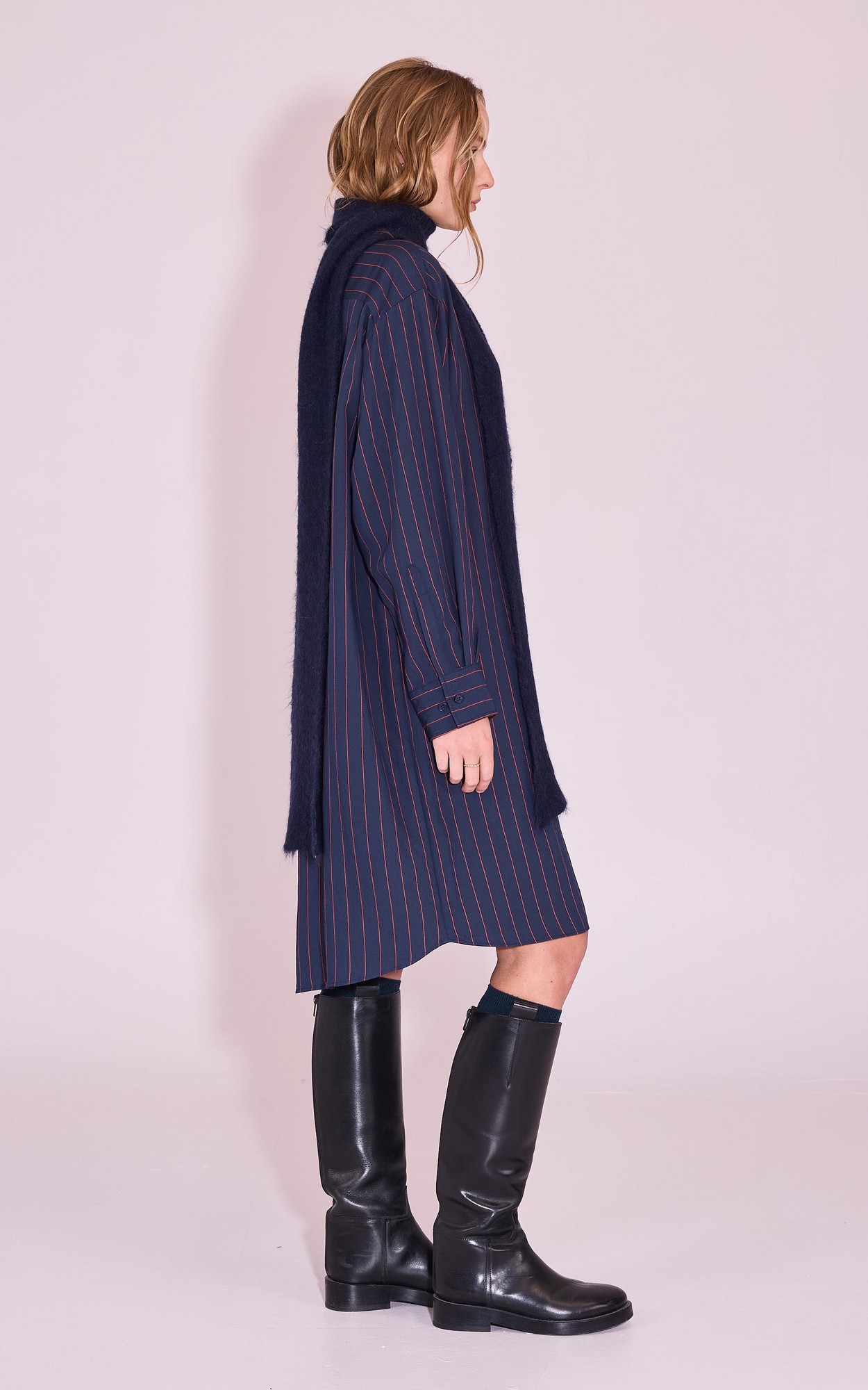 Donkerblauw Jurk image