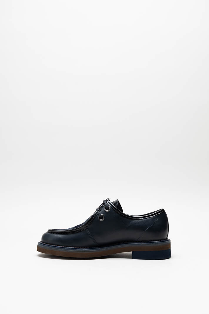 Donkerblauw Veterschoen image