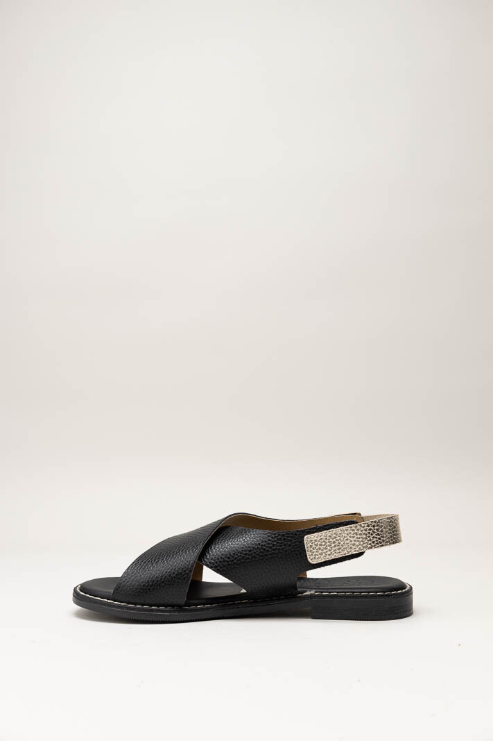 Zwart Sandaal plat image