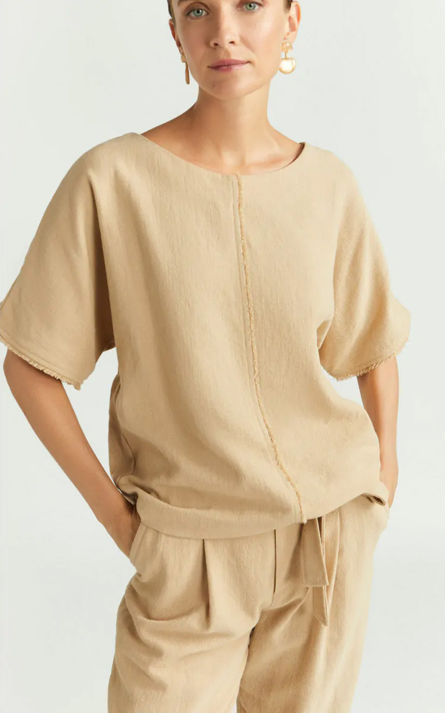 Beige Blouse