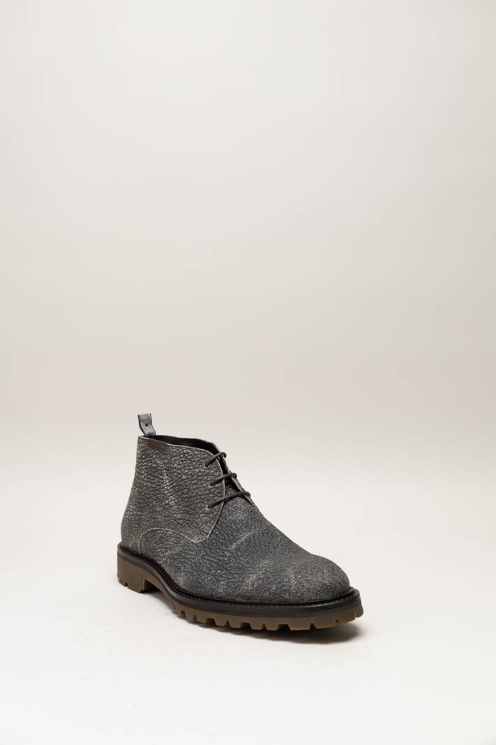 Grijs Veterschoen hoog