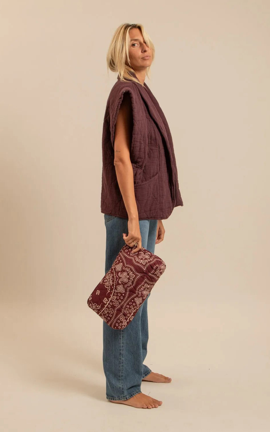Bordeaux Vest mouwloos image