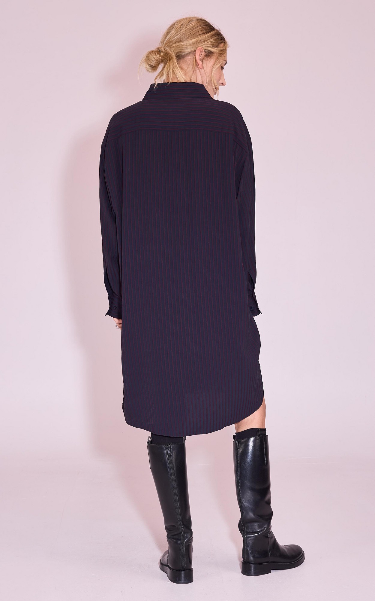 Donkerblauw Jurk image