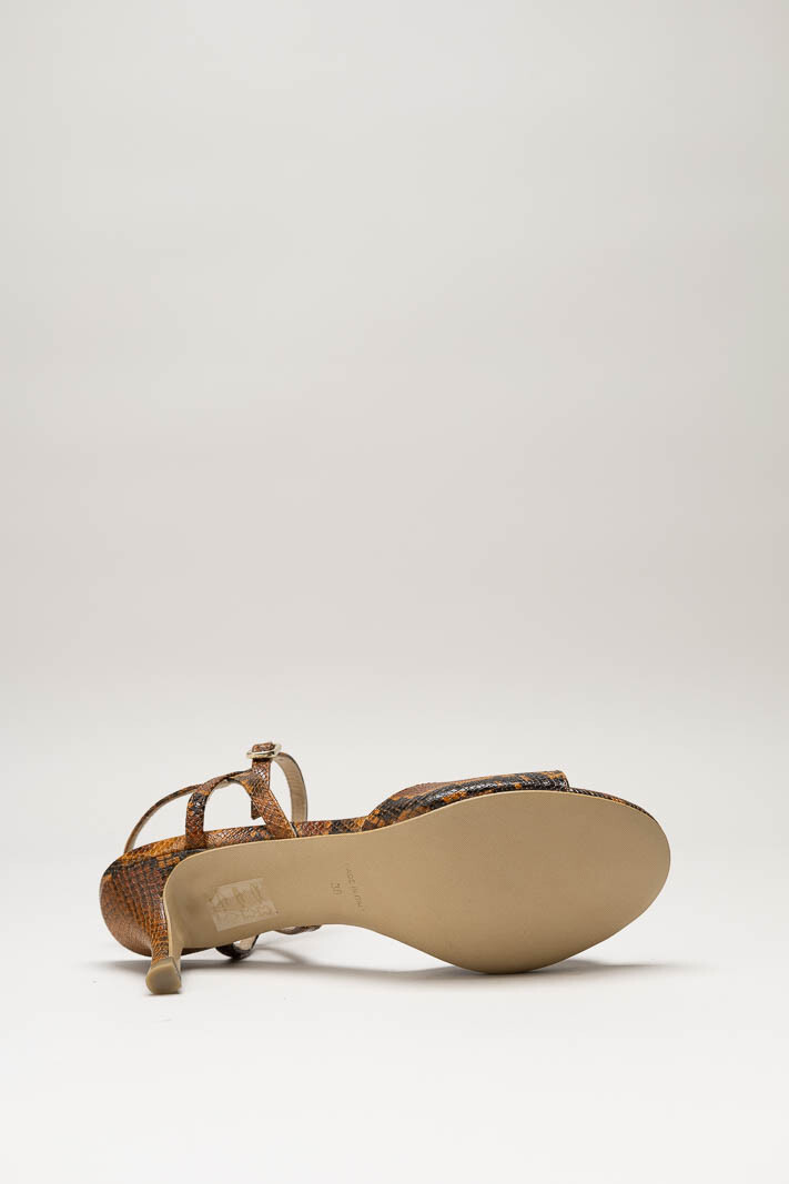 Roestbruin Sandaal hak image