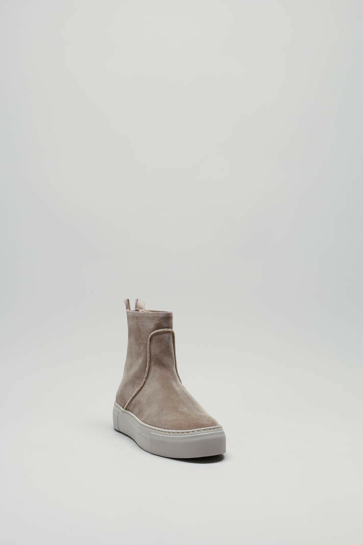 Taupe Enkellaars plat
