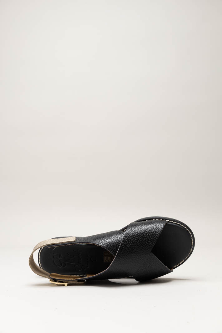 Zwart Sandaal plat image