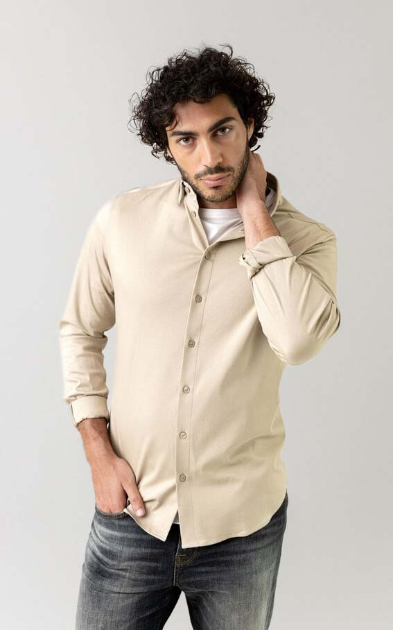 Beige Hemd