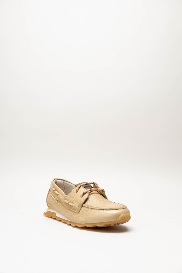 Donkerbeige Veterschoen