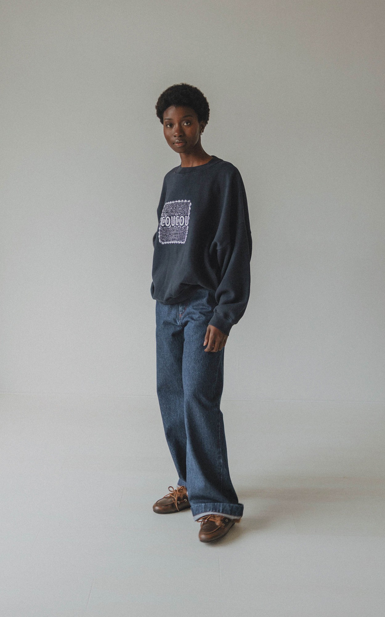 Marineblauw Sweater