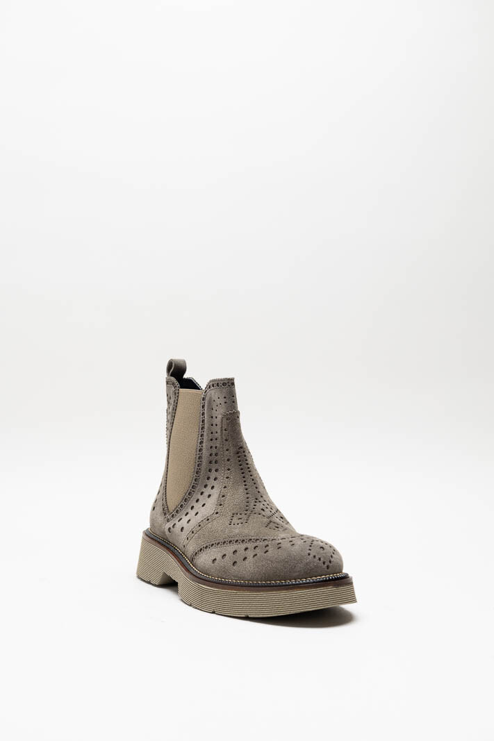 Taupe Enkellaars plat
