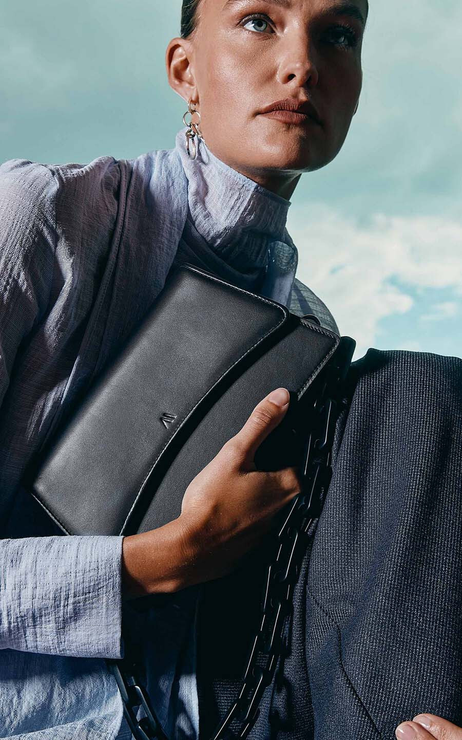 Zwart Schoudertas image