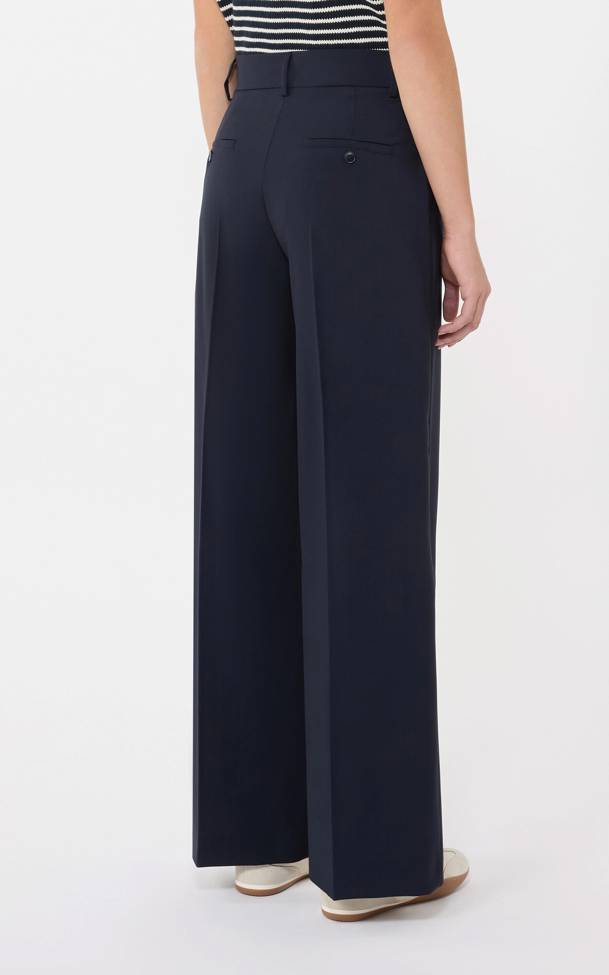Marineblauw Broek image