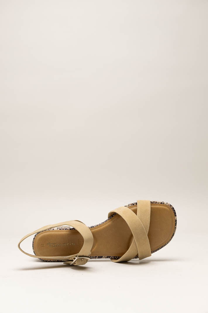 Beige Sandaal plat image