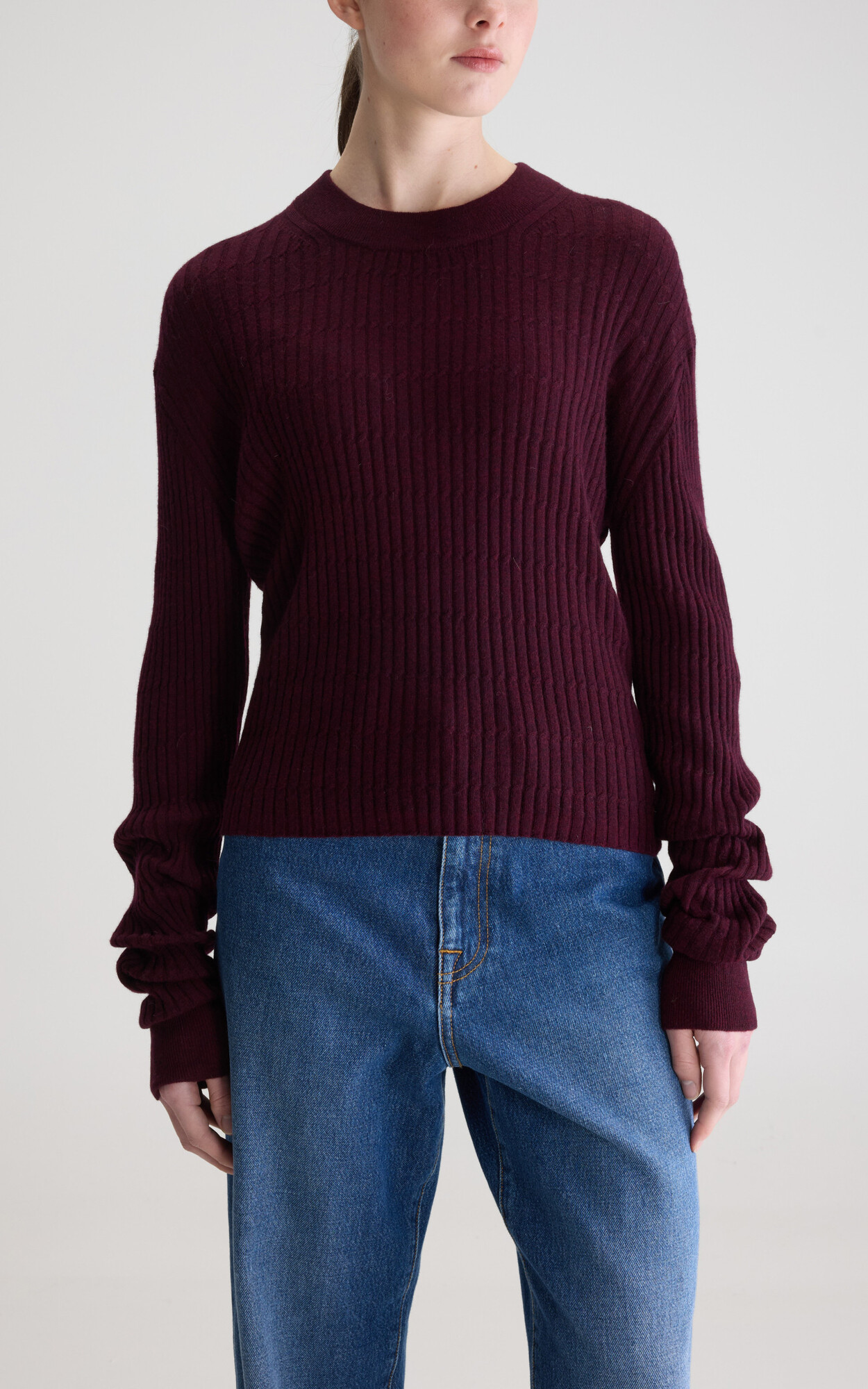 Aubergine Trui
