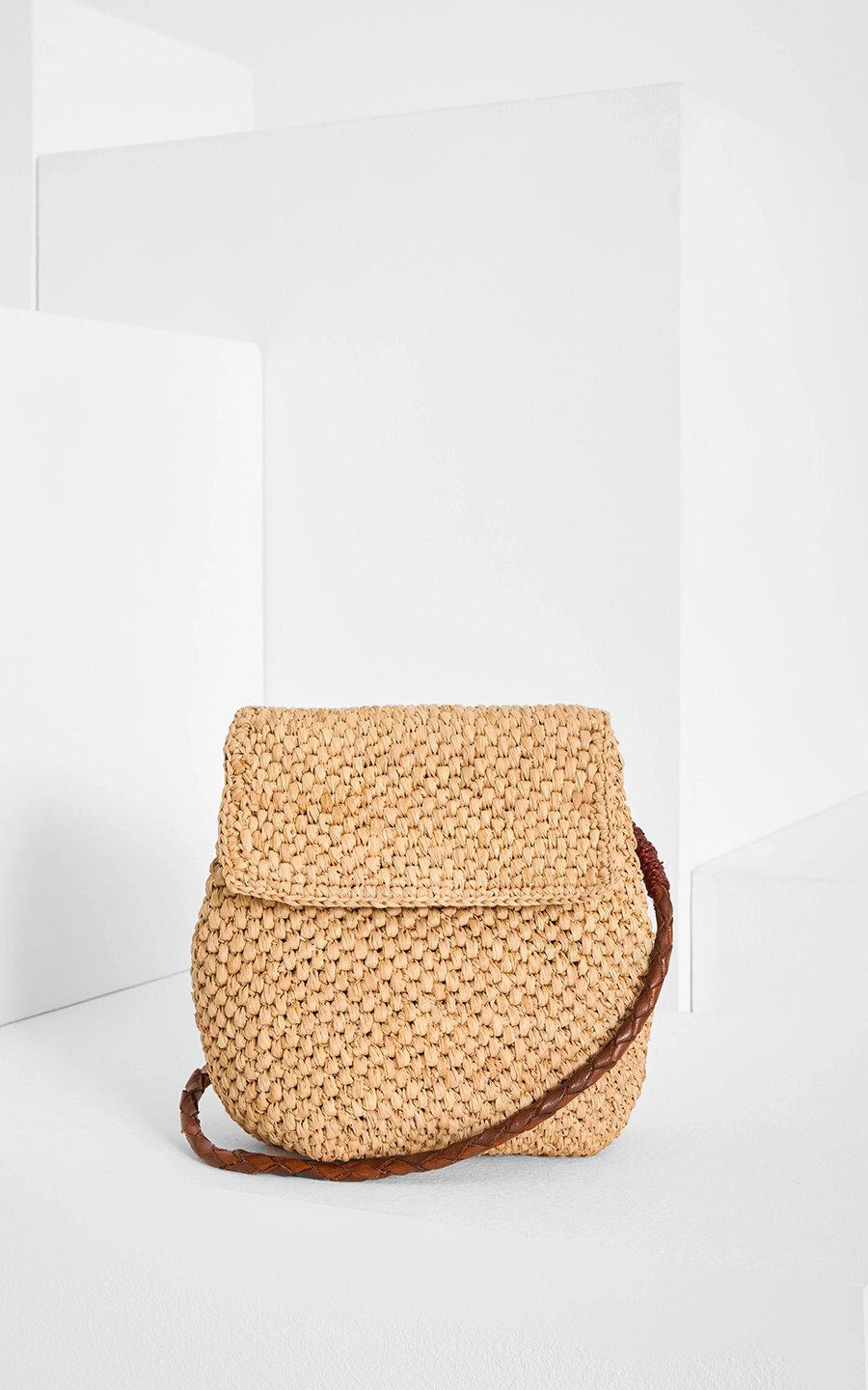 Lichtbeige Handtas