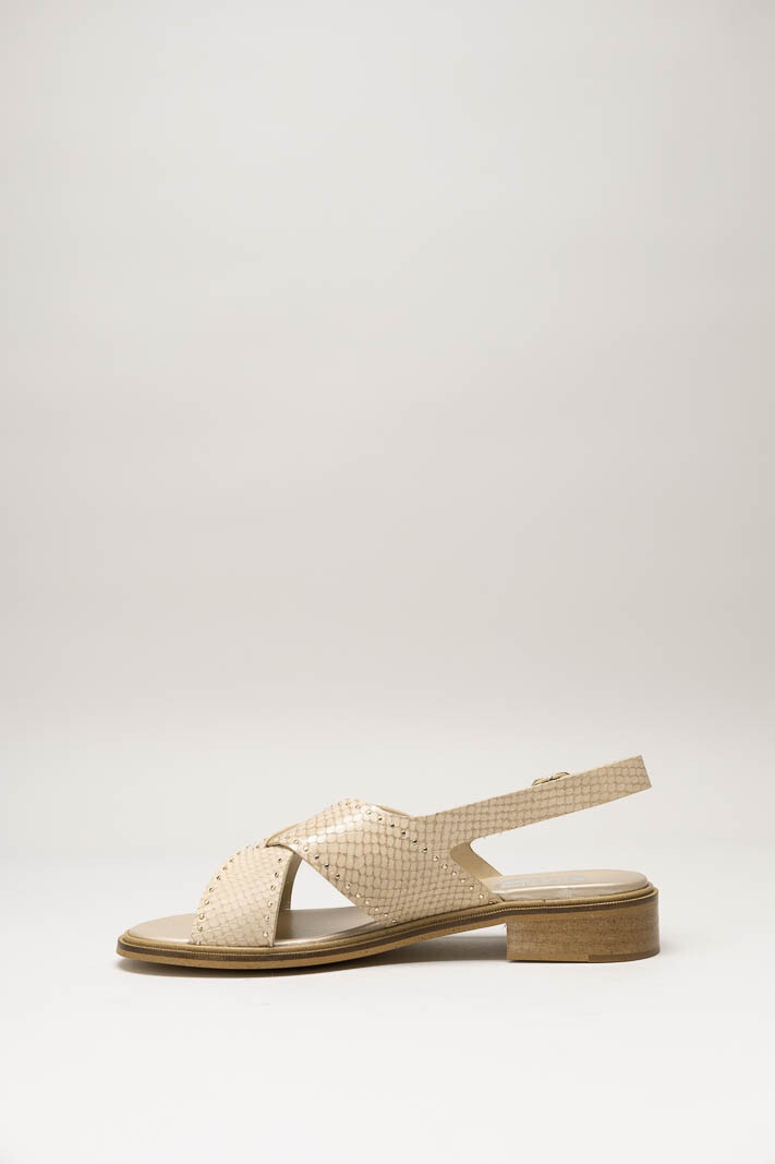 Beige Sandaal hak image