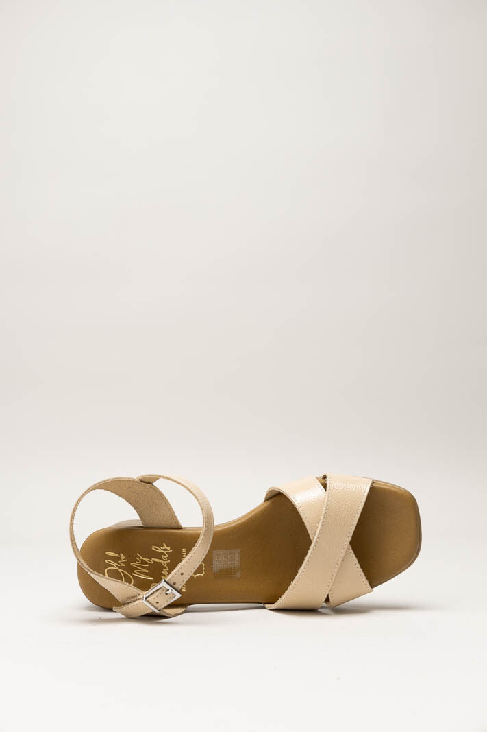 Nude Sandaal hak image