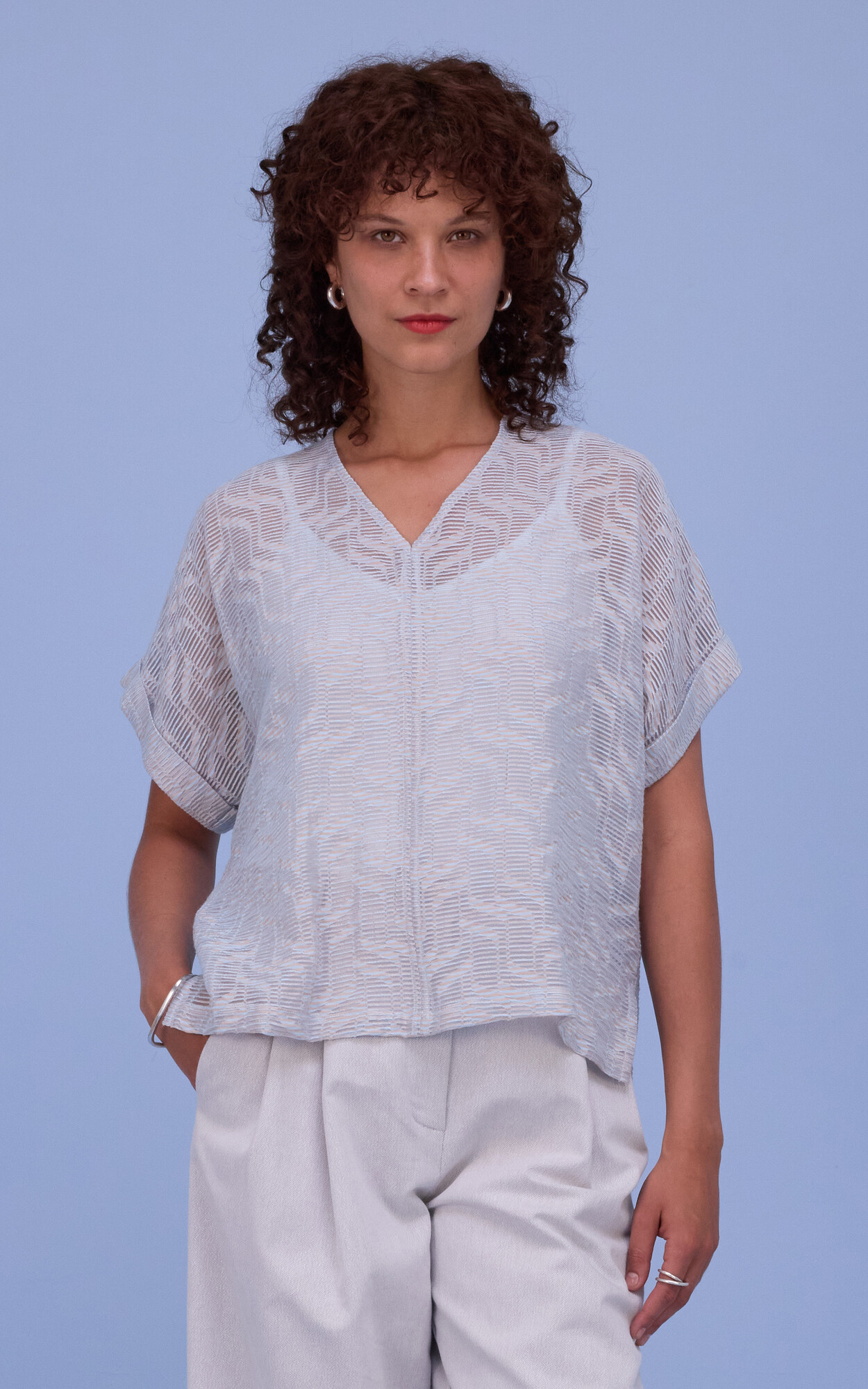 Blauw Blouse