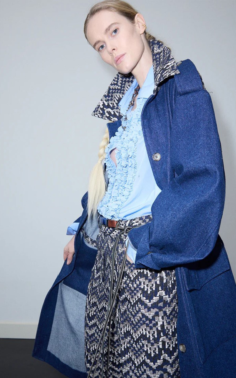 Lichtblauw Blouse