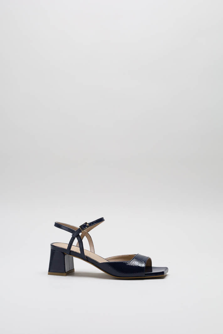 Donkerblauw Sandaal hak