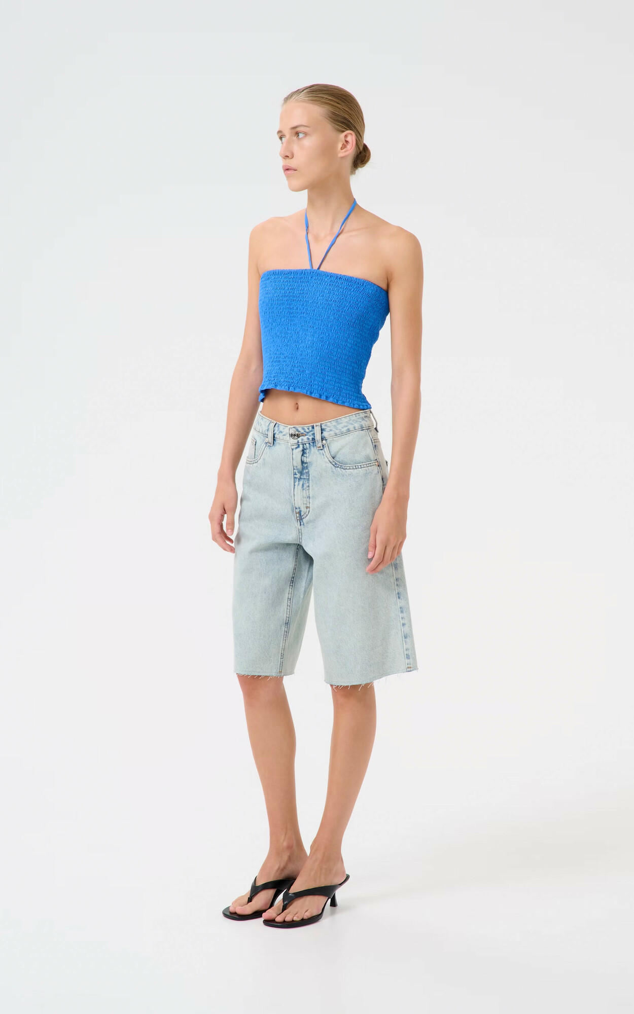 Blauw Short