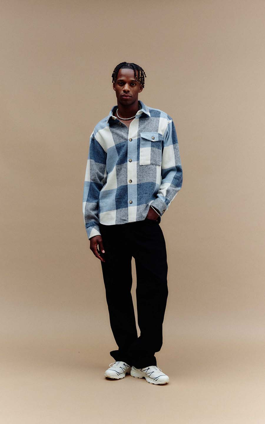 Lichtblauw Overshirt