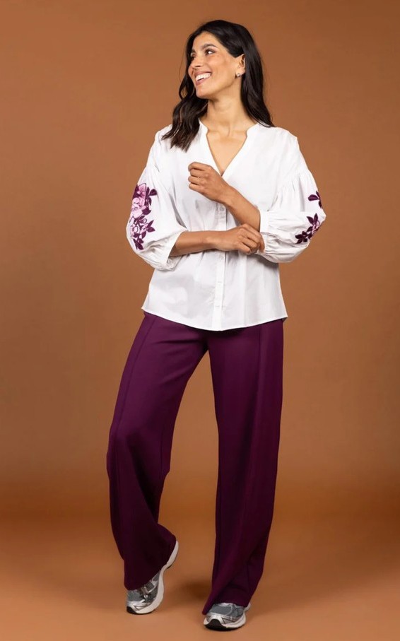 Aubergine Broek