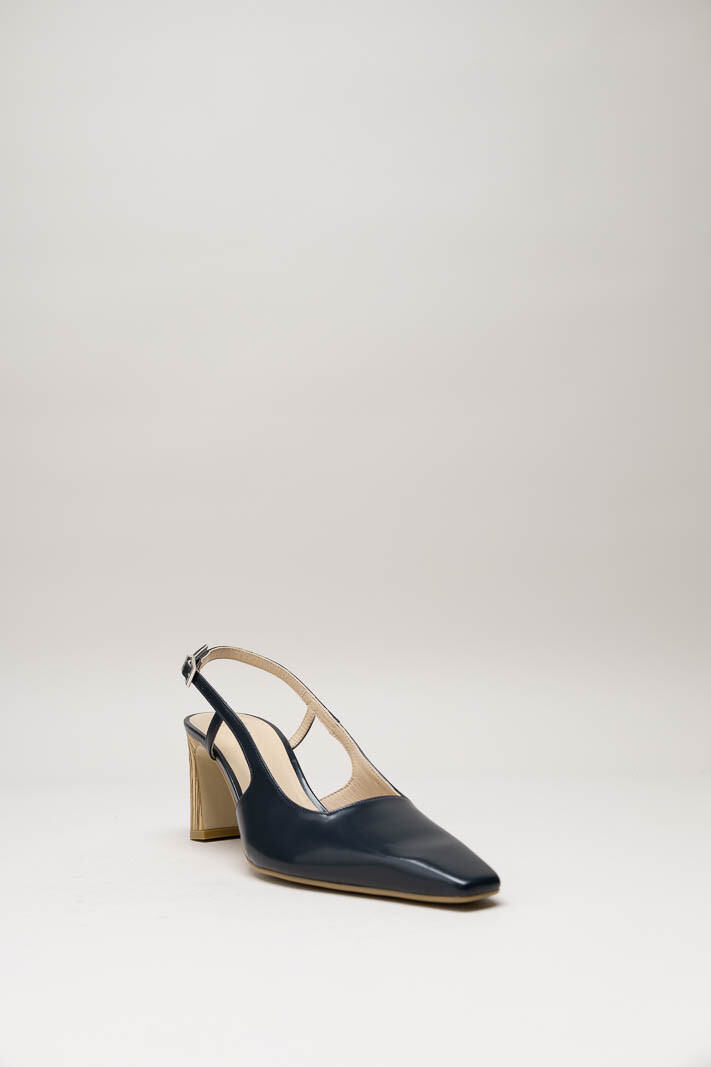 Donkerblauw Pump