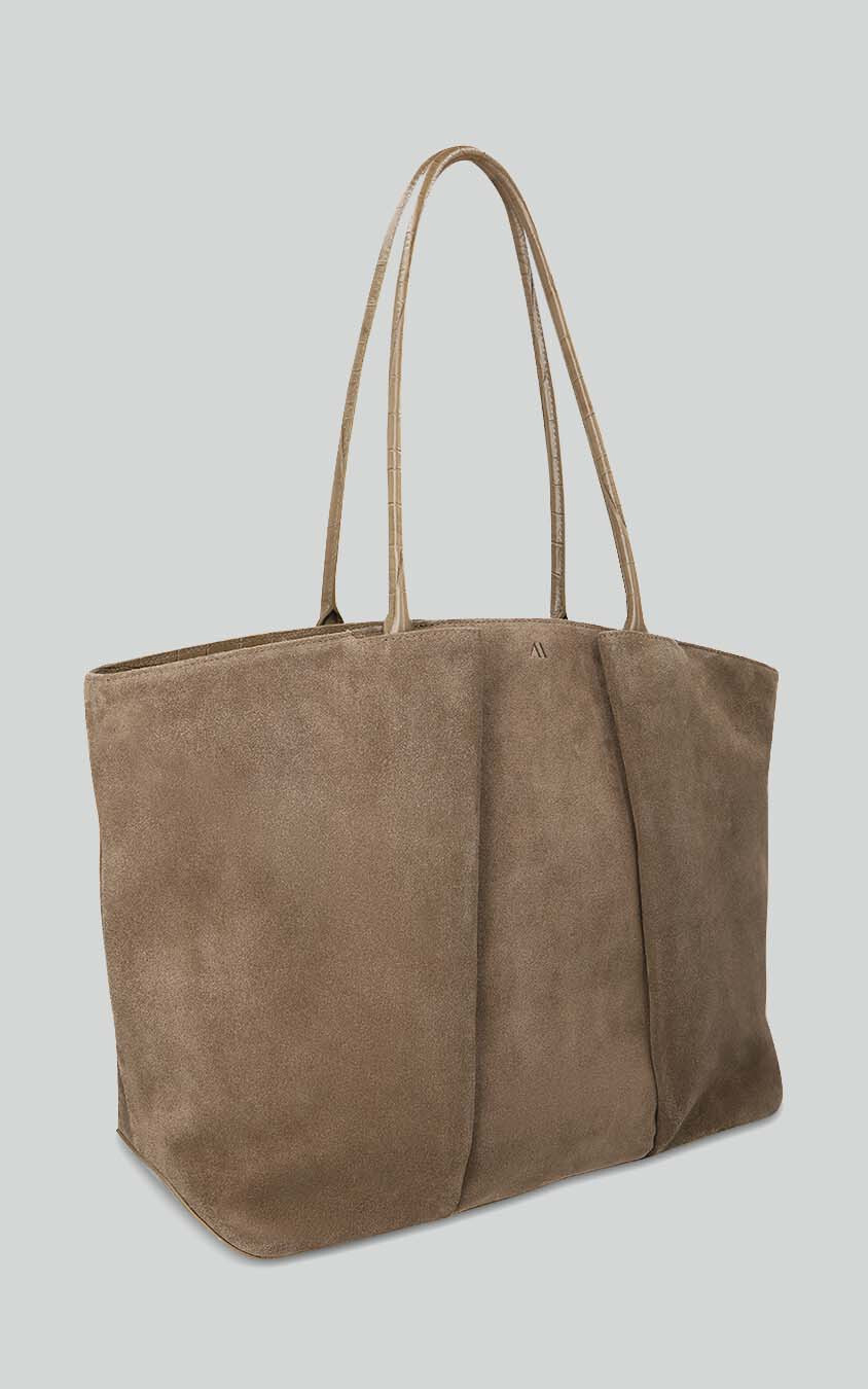 Taupe Schoudertas