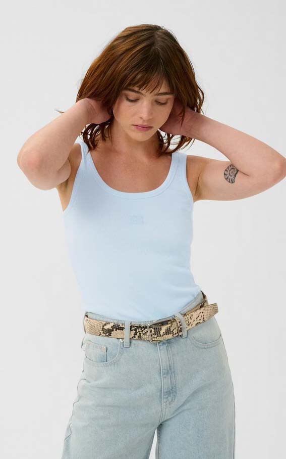 Lichtblauw T-shirt/top