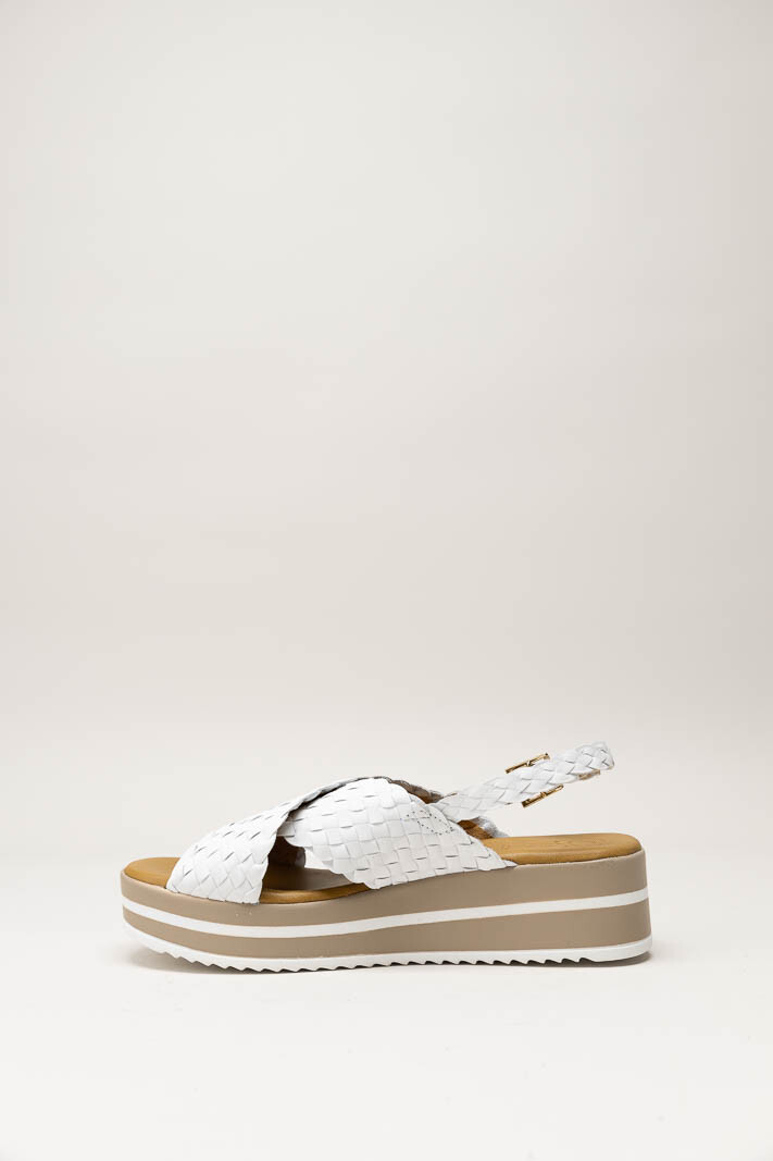 Wit Sandaal sleehak image