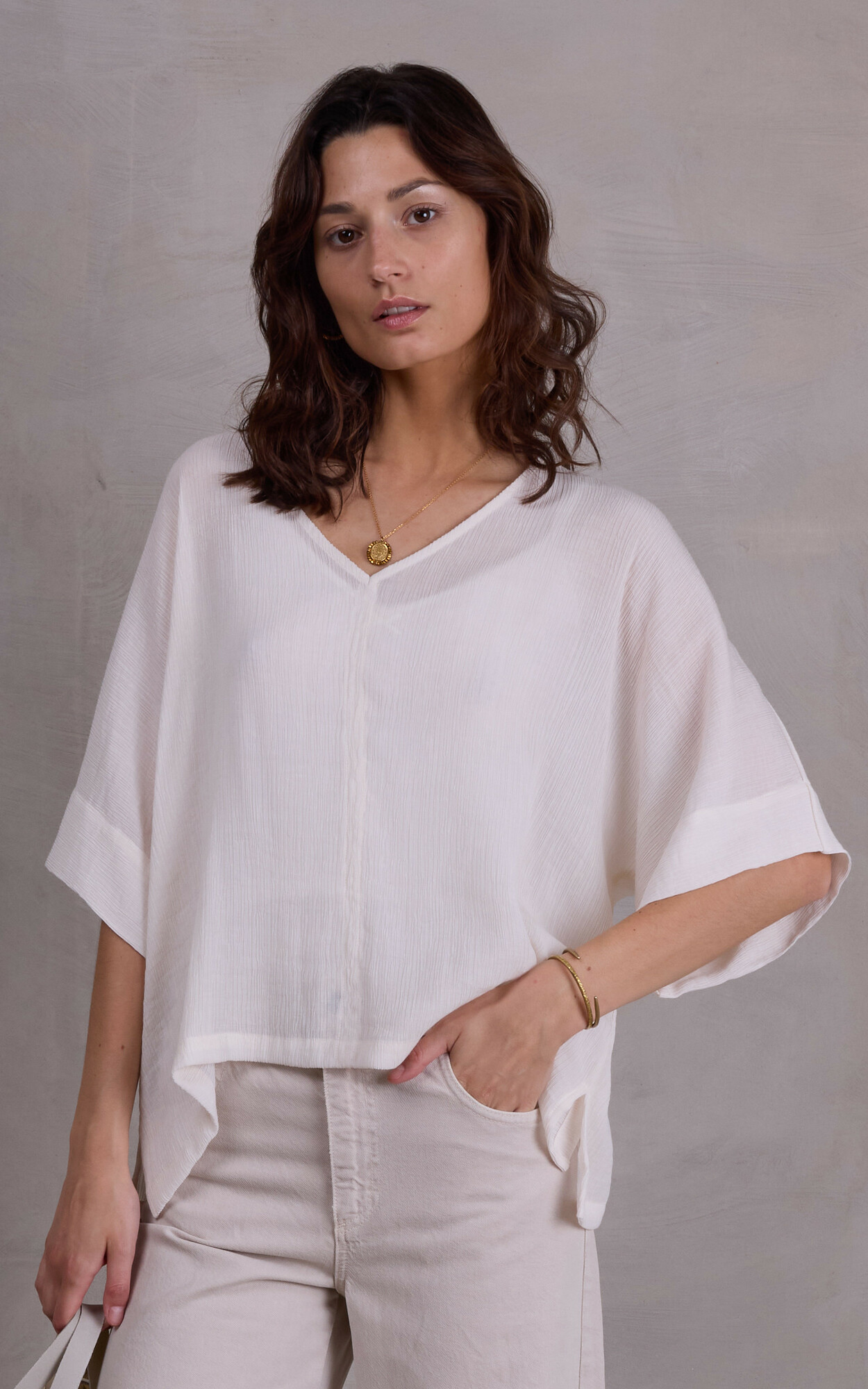 Wit T-shirt/top