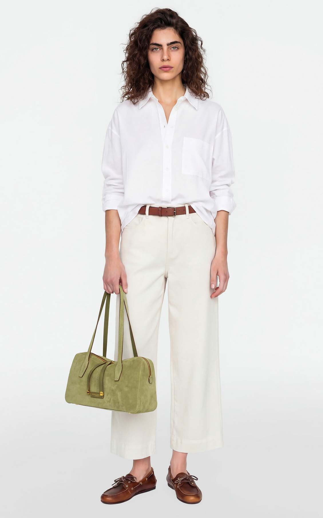 Lichtgroen Schoudertas image