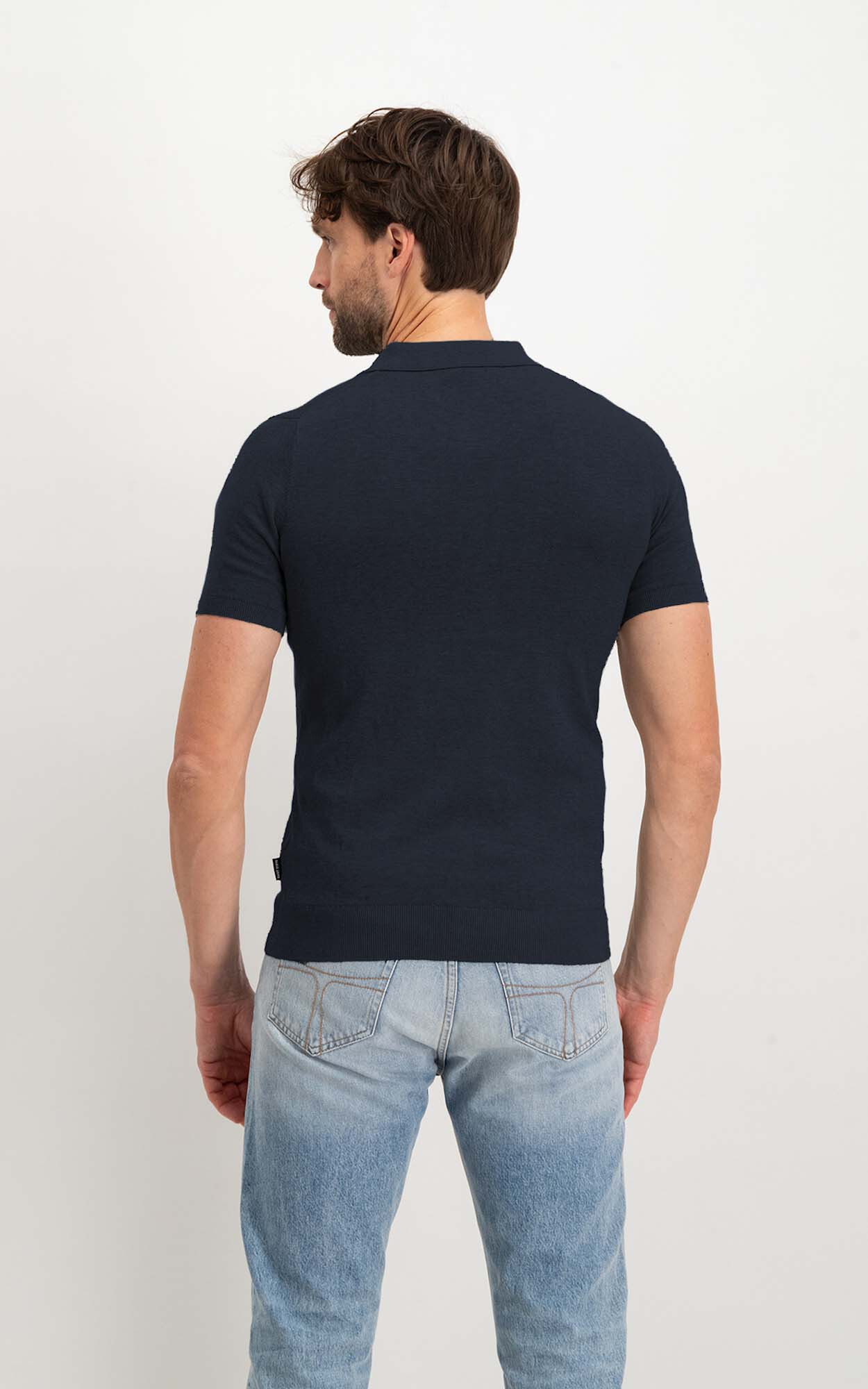 Donkerblauw Polo