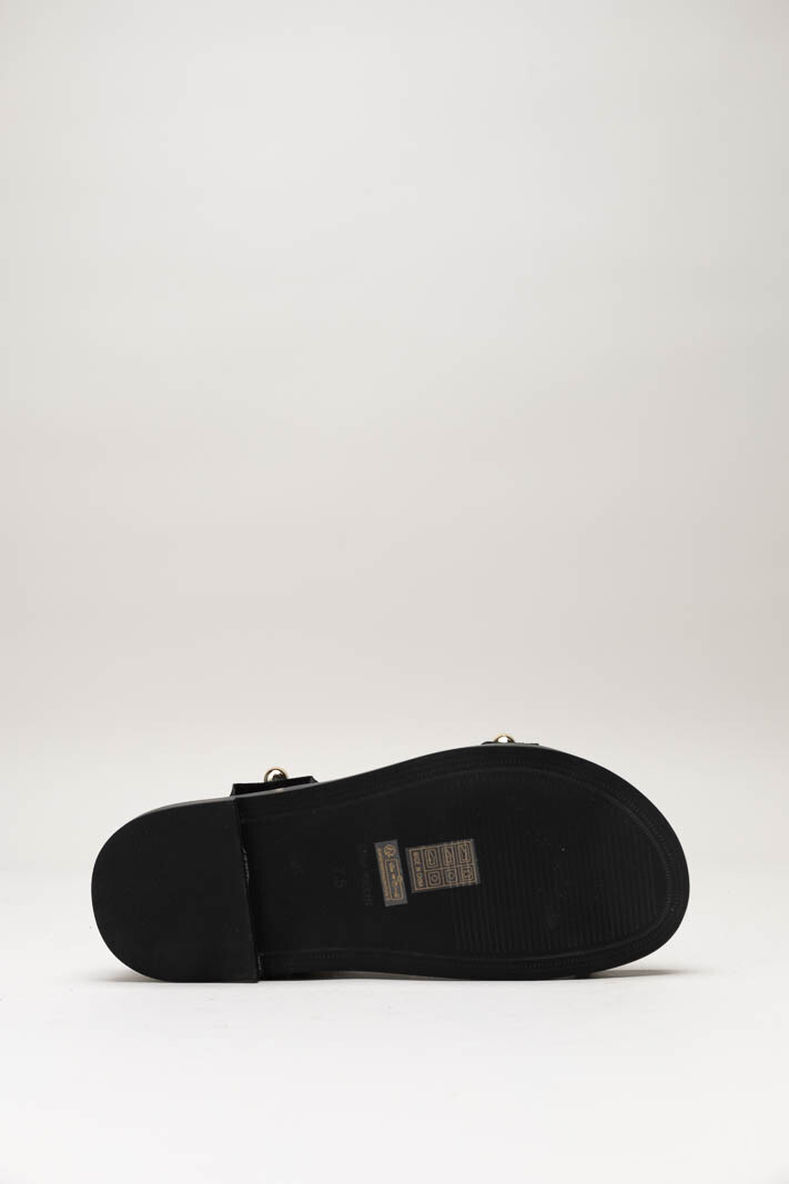 Zwart Sandaal plat image