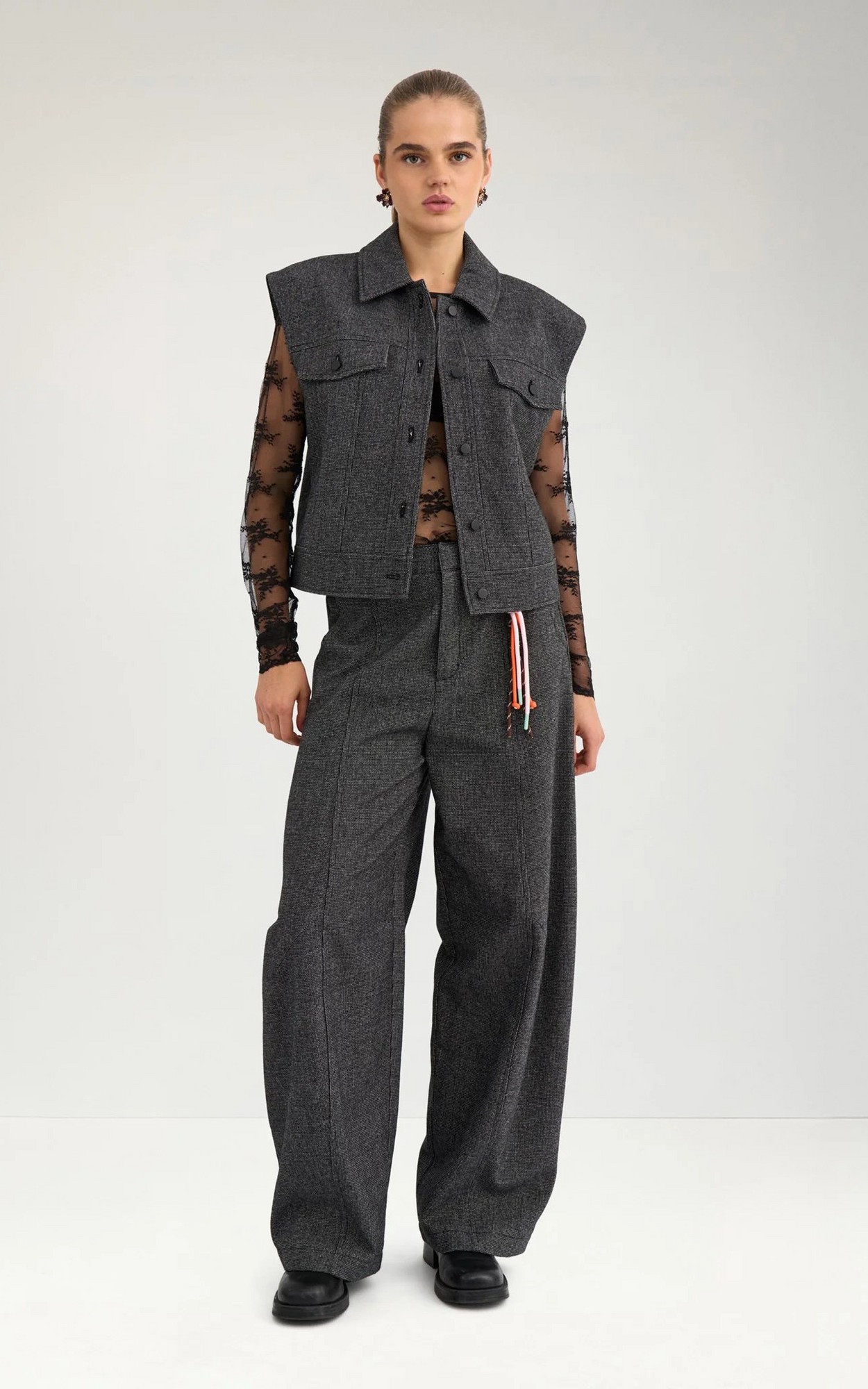 Grijs Vest mouwloos