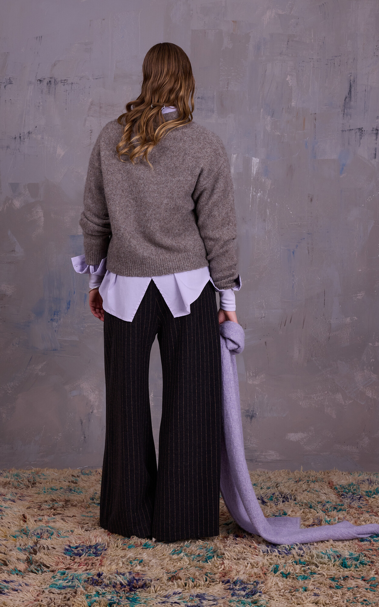 zoom in on Greige Cardigan image Greige Cardigan image