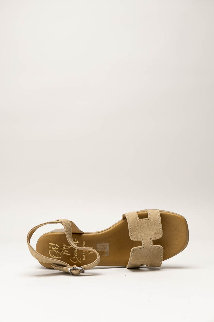 Lichtbruin Sandaal hak image