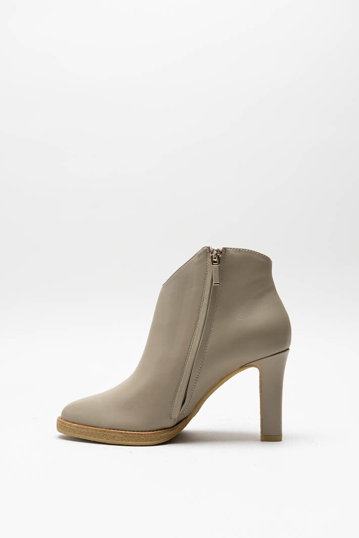 Beige Enkellaars hak image