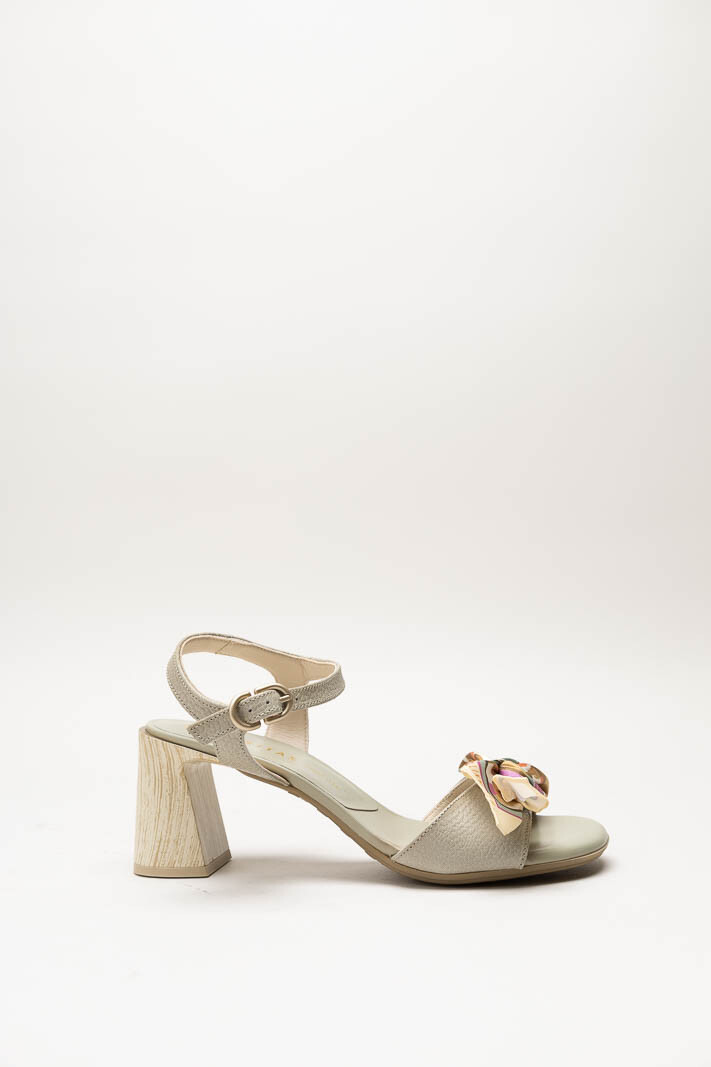 Lichtgroen Sandaal hak