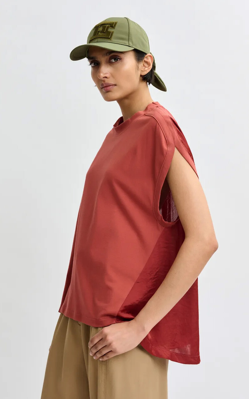 Roestbruin T-shirt/top