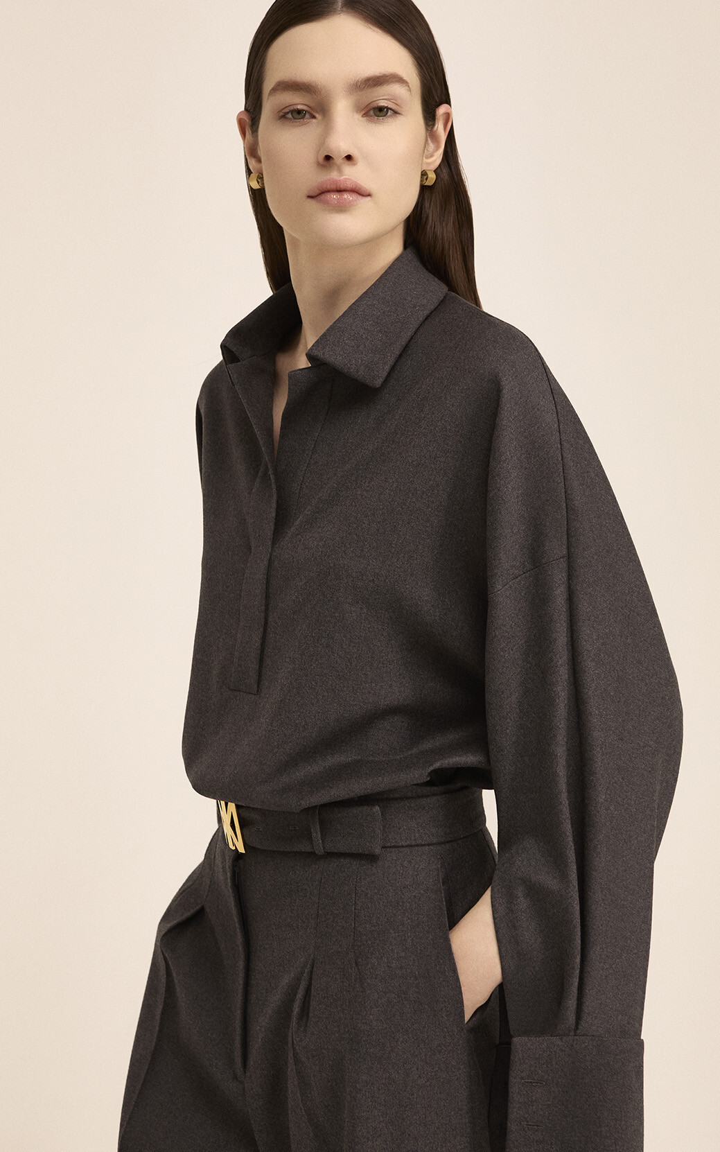 Grijs Blouse